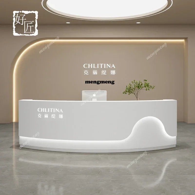 Simple Camber Reception Desks Modern White Originality Counter Storage Church Pulpito Salon Furniture Guichet D'accueil
Simple Camber Reception Desks Modern White Originality Counter Storage Church Pulpito Salon Furniture Guichet D'accueil