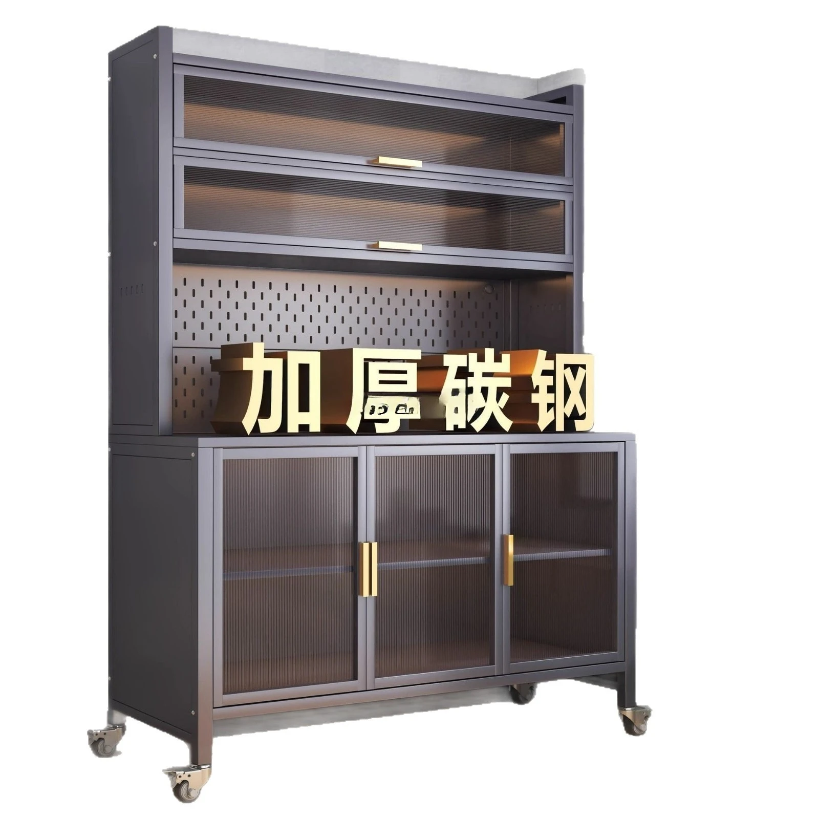 Multifunctional kitchen storage rack, sintered stone sideboard, household dustproof storage cabinet, multi-layer snack cabinet
Multifunctional kitchen storage rack, sintered stone sideboard, household dustproof storage cabinet, multi-layer snack cabinet