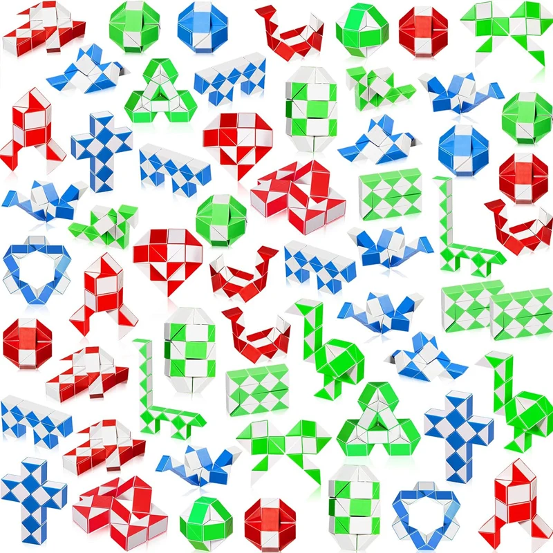 Mini Snake Cube Twist Folding Puzzle Speed Cubes for Kids Students Party Favors School Rewards Classroom Prize Random Color
Mini Snake Cube Twist Folding Puzzle Speed Cubes for Kids Students Party Favors School Rewards Classroom Prize Random Color