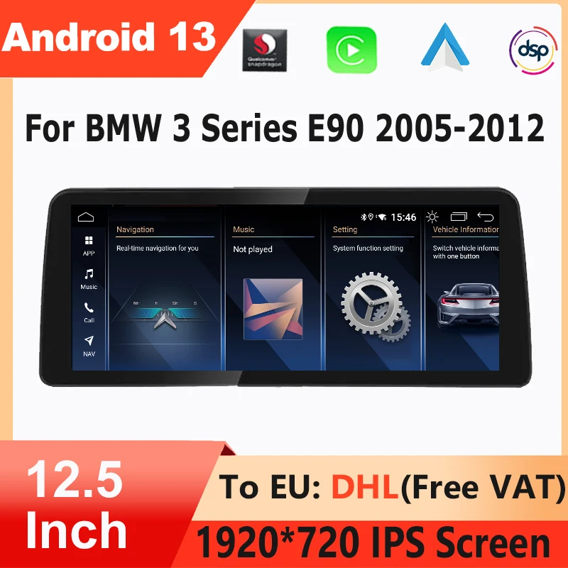 Qualcomm 665 Android 13 GPS Navigation 12.5 Inch For BMW 3 Series E90 E91 E92 E93 Wireless Carplay Auto Screen Car Multimedia
Qualcomm 665 Android 13 GPS Navigation 12.5 Inch For BMW 3 Series E90 E91 E92 E93 Wireless Carplay Auto Screen Car Multimedia