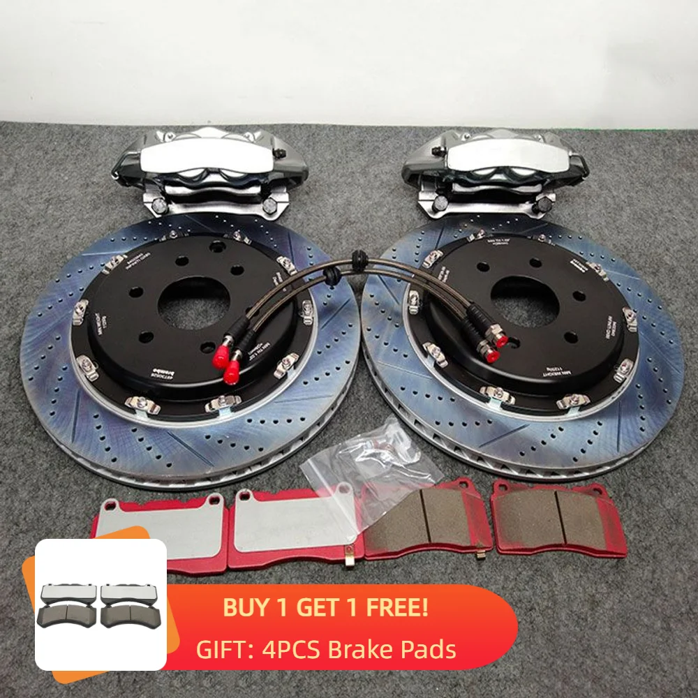 OEM Aluminum 4 Pot Big Brake Caliper Kit with 355/365/380/405mm Expanded Brake discs for TESLA 3 X Y
OEM Aluminum 4 Pot Big Brake Caliper Kit with 355/365/380/405mm Expanded Brake discs for TESLA 3 X Y