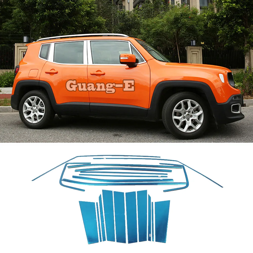 Для Jeep Renegade 2017 2018 2019 2020 автомобильное стекло из нержавеющей стали, оконная стойка, декоративная рамка средней колонны
Для Jeep Renegade 2017 2018 2019 2020 автомобильное стекло из нержавеющей стали, оконная стойка, декоративная рамка средней колонны