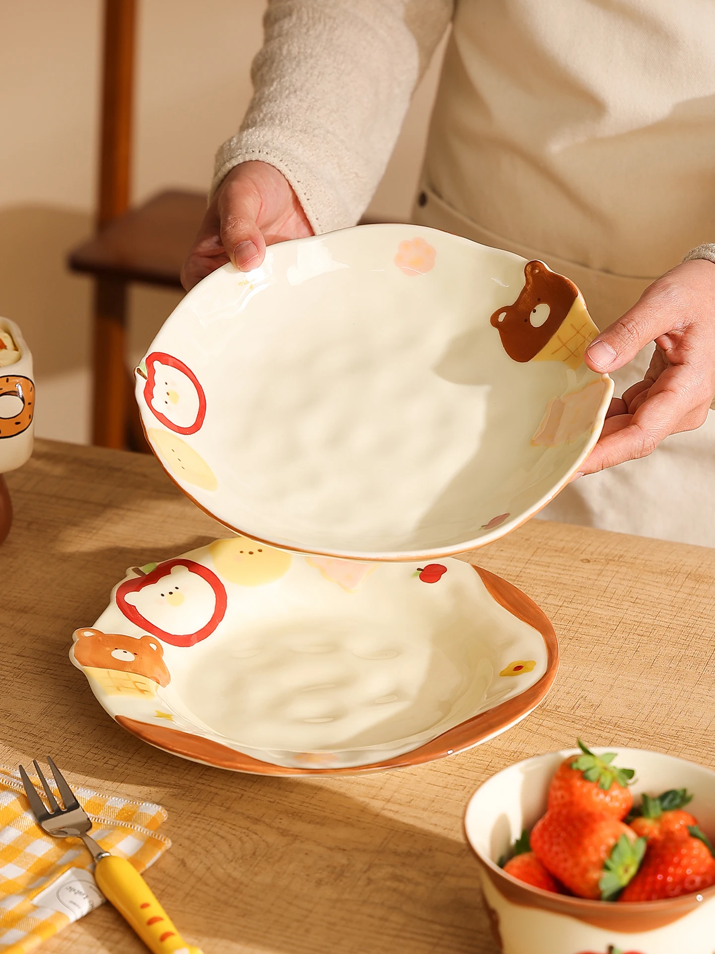 Subtle Color Cerc Dining Utensils Home Use Special Breakfast Bowl Fruit Dert Plate Diwaer Se Microwave Se
Subtle Color Cerc Dining Utensils Home Use Special Breakfast Bowl Fruit Dert Plate Diwaer Se Microwave Se