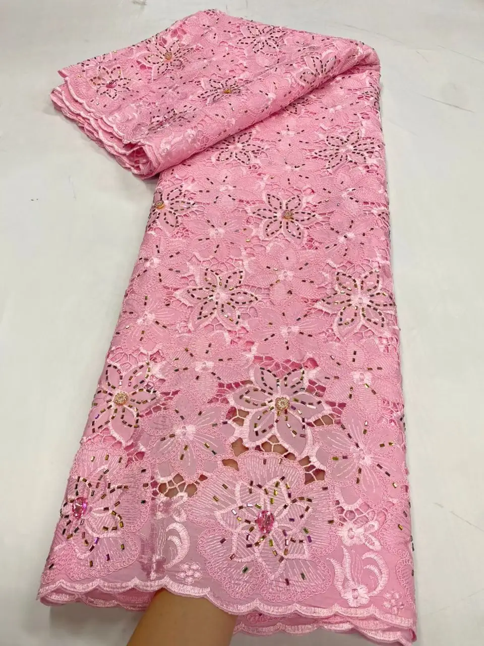 2026 High Quality Africa Nigerian Tulle Lace Fabric Sequins for Wedding Dress Chiffon Party Guipure Sewing cotton 5Yard JL564
2026 High Quality Africa Nigerian Tulle Lace Fabric Sequins for Wedding Dress Chiffon Party Guipure Sewing cotton 5Yard JL564