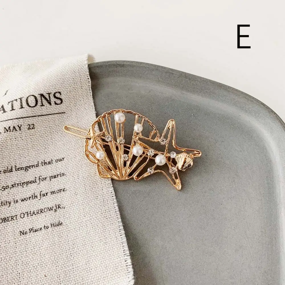 Girls New Beach Women Rhinestone Alloy Shell Conch Pearl Clip Hair Clips Barrettes Hairpins
Girls New Beach Women Rhinestone Alloy Shell Conch Pearl Clip Hair Clips Barrettes Hairpins