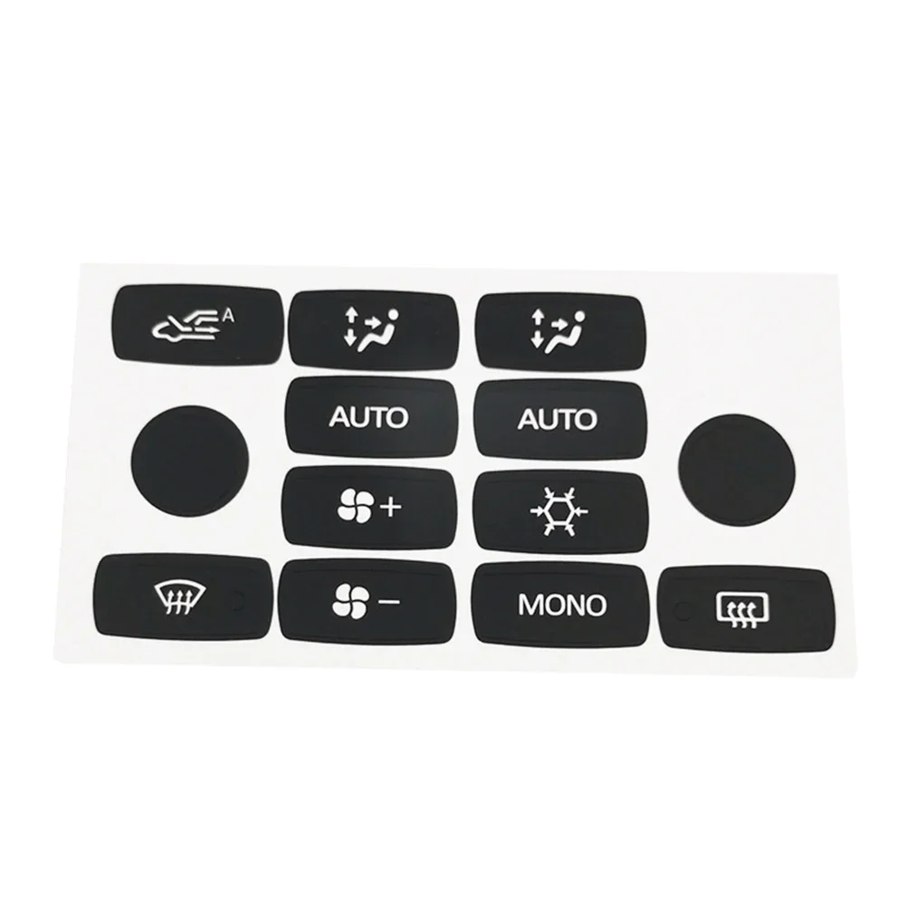 Car Button Stickers Clima Panel Stickers White Lettering High Universality Fitment Push Button Repair Car Interior Enhancement
Car Button Stickers Clima Panel Stickers White Lettering High Universality Fitment Push Button Repair Car Interior Enhancement