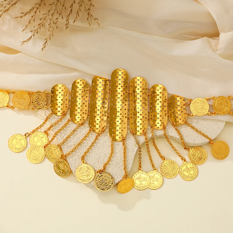 Moroccan Gold Plated Coin Belt, Vintage Arabic Waist Chain with Fringe, Traditional Wedding Party Caftan Accessory for Women
Moroccan Gold Plated Coin Belt, Vintage Arabic Waist Chain with Fringe, Traditional Wedding Party Caftan Accessory for Women