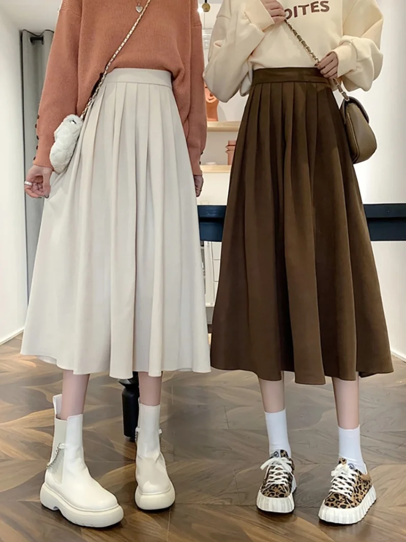 2023 New Pleated Skirt Women Mid-Length 2023 New Early Autumn High Waist Slimming Temperament Skirts Preppy A- Line Skirt Skirt
2023 New Pleated Skirt Women Mid-Length 2023 New Early Autumn High Waist Slimming Temperament Skirts Preppy A- Line Skirt Skirt