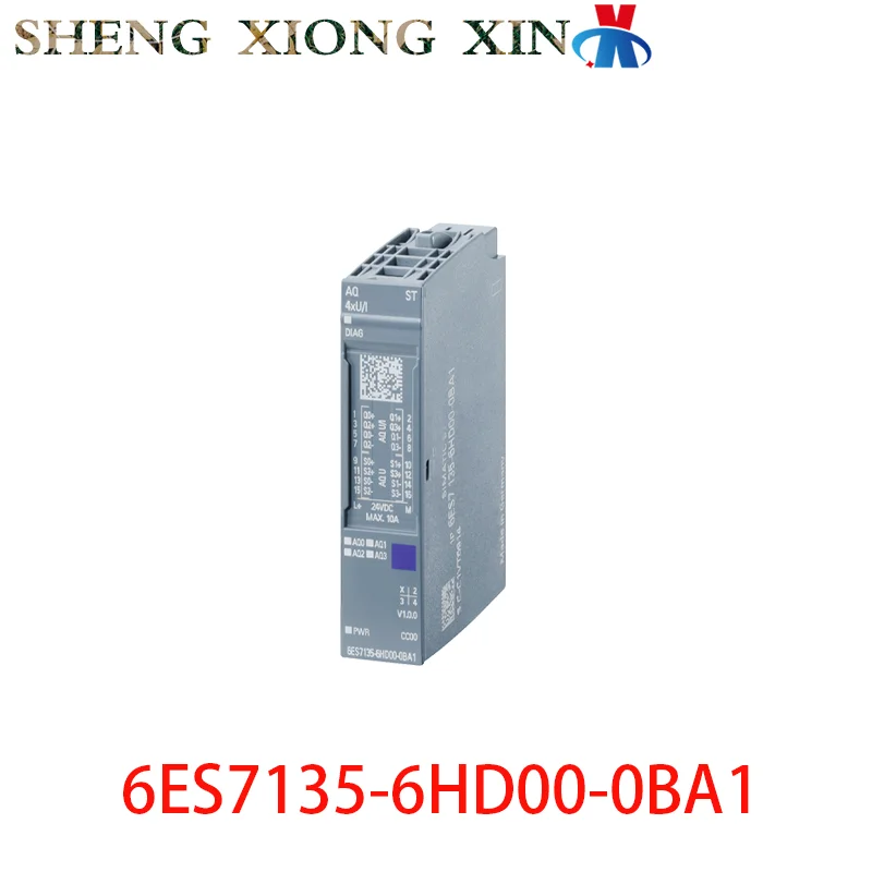 6ES7135-6HD00-0BA1 SIMATIC ET 200SP, analogue output module, suitable for base units type A0
6ES7135-6HD00-0BA1 SIMATIC ET 200SP, analogue output module, suitable for base units type A0