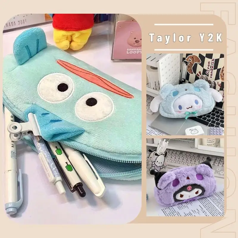 Sanrio Hello Kitty Plush Pencil Case Anime Kuromi Cinnamoroll Hangyodon Storage Bag Fashion High Capacity Student Stationery Bag
Sanrio Hello Kitty Plush Pencil Case Anime Kuromi Cinnamoroll Hangyodon Storage Bag Fashion High Capacity Student Stationery Bag