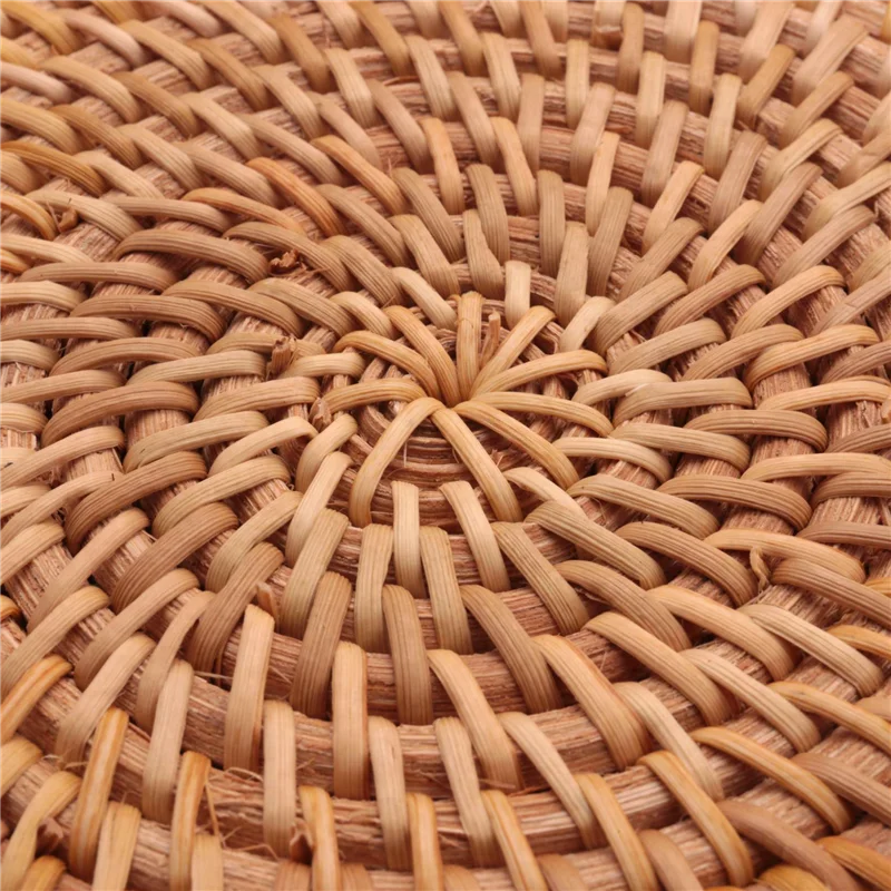 ABBN-4X Round Rattan Woven Serving Tray With Handles Ottoman Tray For Breakfast, Drinks, Snack For Coffee Table
ABBN-4X Round Rattan Woven Serving Tray With Handles Ottoman Tray For Breakfast, Drinks, Snack For Coffee Table