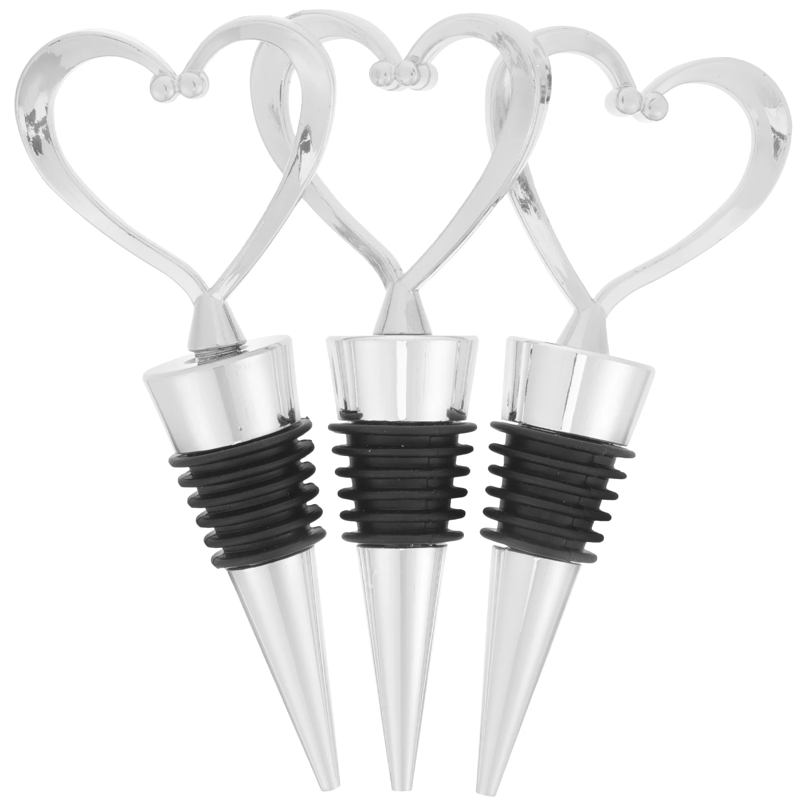 3pcs Heart Shaped Stoppers Reusable Metal Plug Airtight Seal for Beverage Bottle Kitchen Bar Accessories
3pcs Heart Shaped Stoppers Reusable Metal Plug Airtight Seal for Beverage Bottle Kitchen Bar Accessories