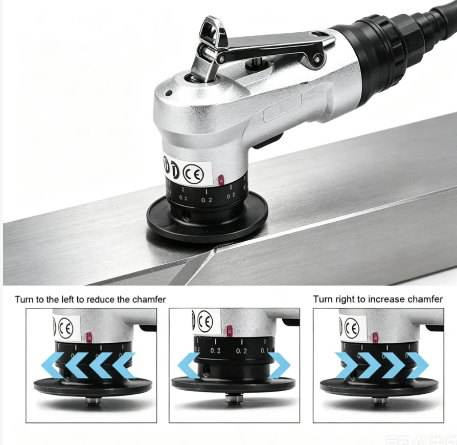 SI FANG Pneumatic Chamfering Tool 45 Degree Metal Deburring Trimming Machine Arc Edge Beveler Kit for Precision Engineering
SI FANG Pneumatic Chamfering Tool 45 Degree Metal Deburring Trimming Machine Arc Edge Beveler Kit for Precision Engineering