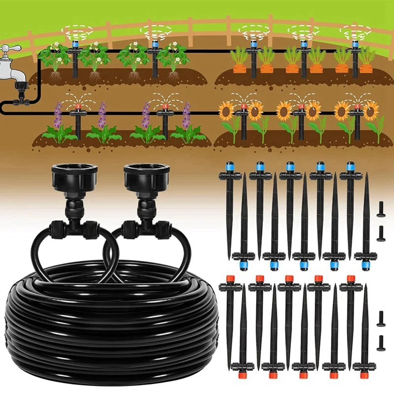 Drip Irrigation System Irrigation Kit Watering System For Outdoor Plants 1/4 Irrigation Tubing Drip Irrigation Kit
Drip Irrigation System Irrigation Kit Watering System For Outdoor Plants 1/4 Irrigation Tubing Drip Irrigation Kit