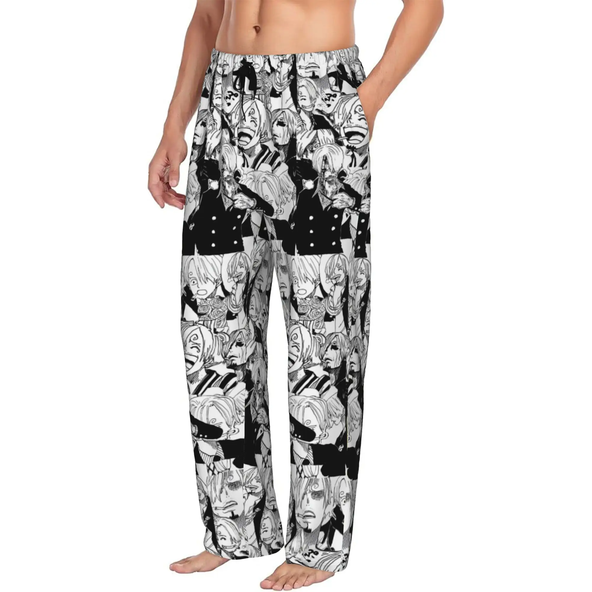 Custom Sanji Cartoons Pajama Pants Sleepwear for Men Elastic Waistband Japan Sleep Lounge Bottoms with Pockets
Custom Sanji Cartoons Pajama Pants Sleepwear for Men Elastic Waistband Japan Sleep Lounge Bottoms with Pockets