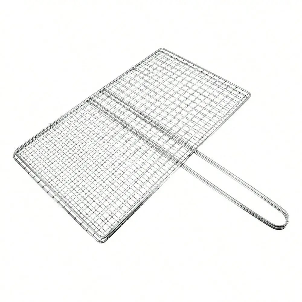 Grill Basket Metal Grilling Rack Barbecue Wire Net With Handle For Fish Meat Vegetables
Grill Basket Metal Grilling Rack Barbecue Wire Net With Handle For Fish Meat Vegetables
