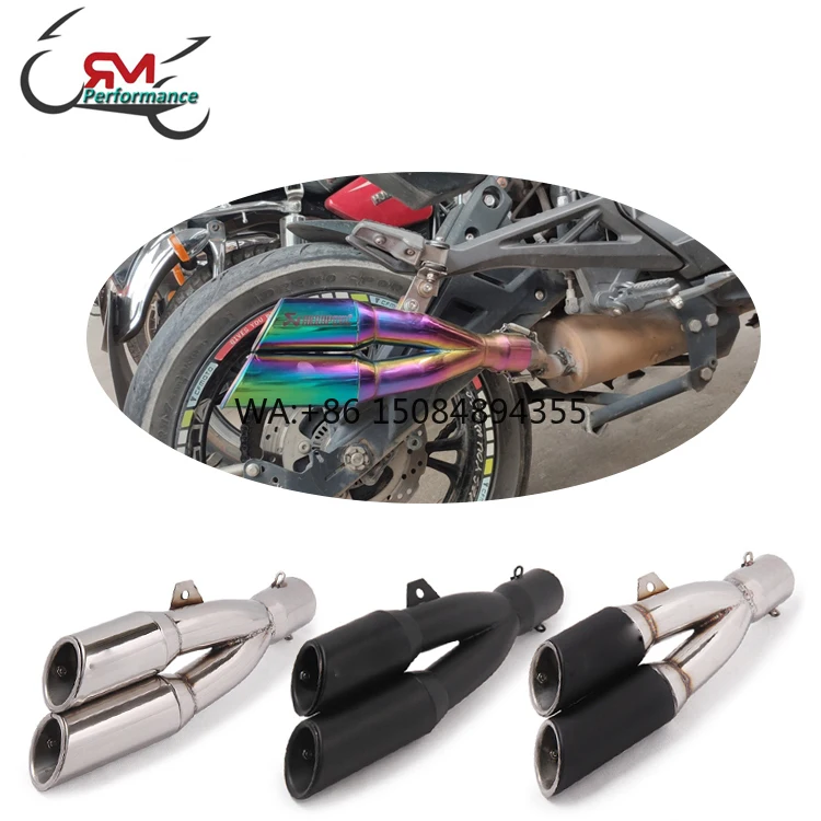 Universal Motorcycle Exhaust Muffler Dual Right Left Escape Double Down DB Killer for TRK502 NMAX R6 CB650f NC750x Z1000
Universal Motorcycle Exhaust Muffler Dual Right Left Escape Double Down DB Killer for TRK502 NMAX R6 CB650f NC750x Z1000