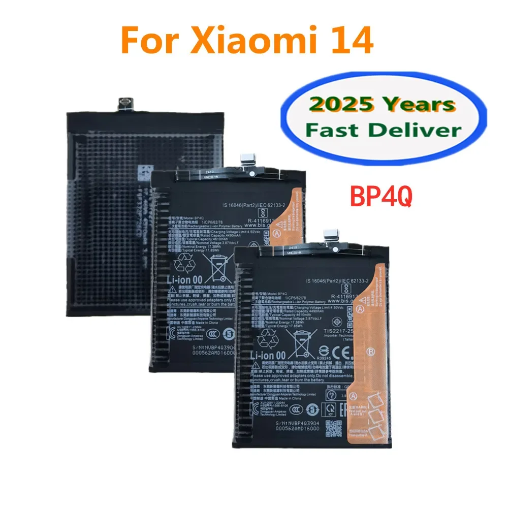 2025 лет, 100% оригинальный аккумулятор BP4Q для Mi 14 Xiaomi 14 Mi14, аккумуляторы для телефонов 4610 мАч, быстрая доставка
2025 лет, 100% оригинальный аккумулятор BP4Q для Mi 14 Xiaomi 14 Mi14, аккумуляторы для телефонов 4610 мАч, быстрая доставка
