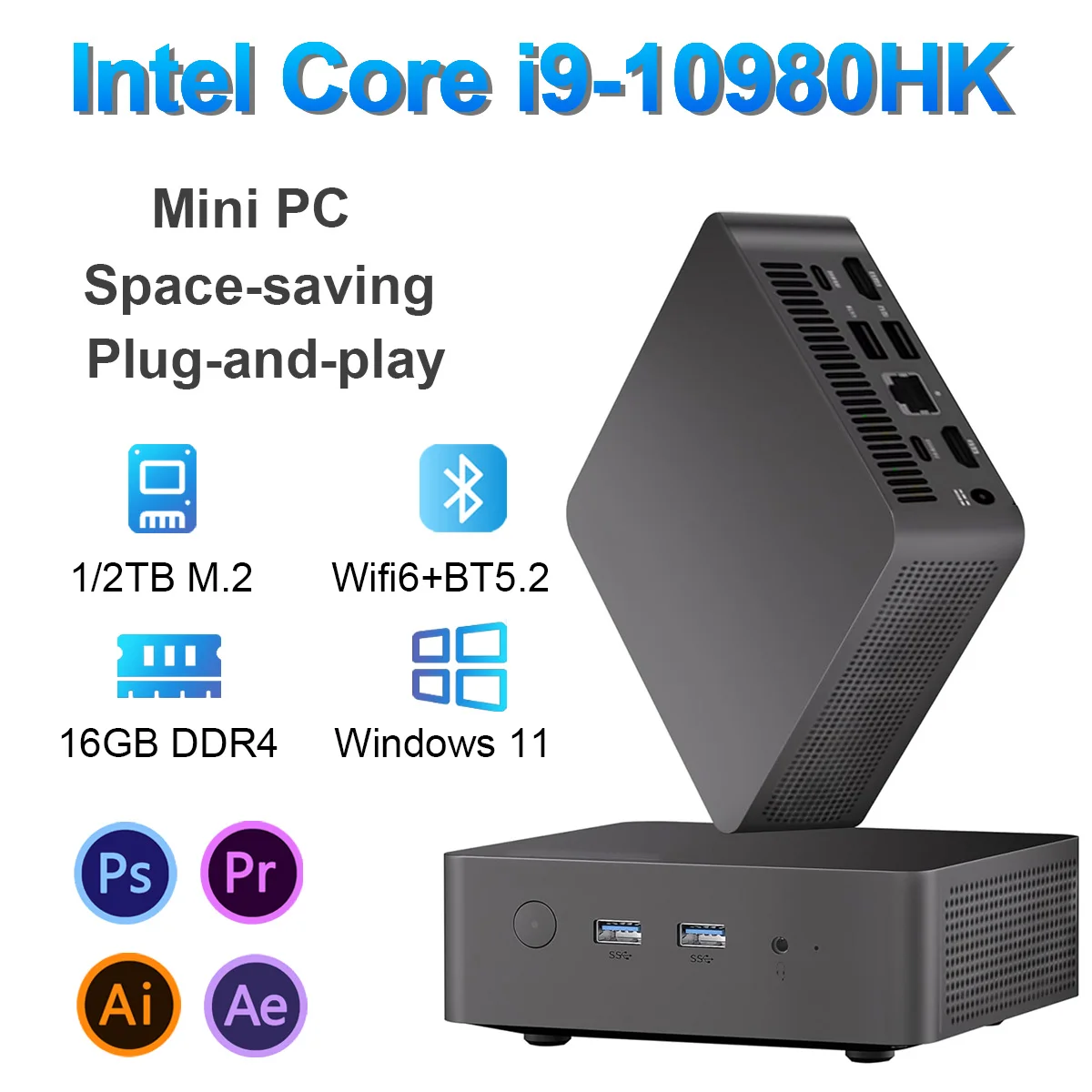 NEW MINI PC Windows 11 Intel Core i9 10980HK/intel N150 16GB RAM 1TB SSD WIFI 6 BT5.2 4K HD Mini/Suitable for office and busines
NEW MINI PC Windows 11 Intel Core i9 10980HK/intel N150 16GB RAM 1TB SSD WIFI 6 BT5.2 4K HD Mini/Suitable for office and busines