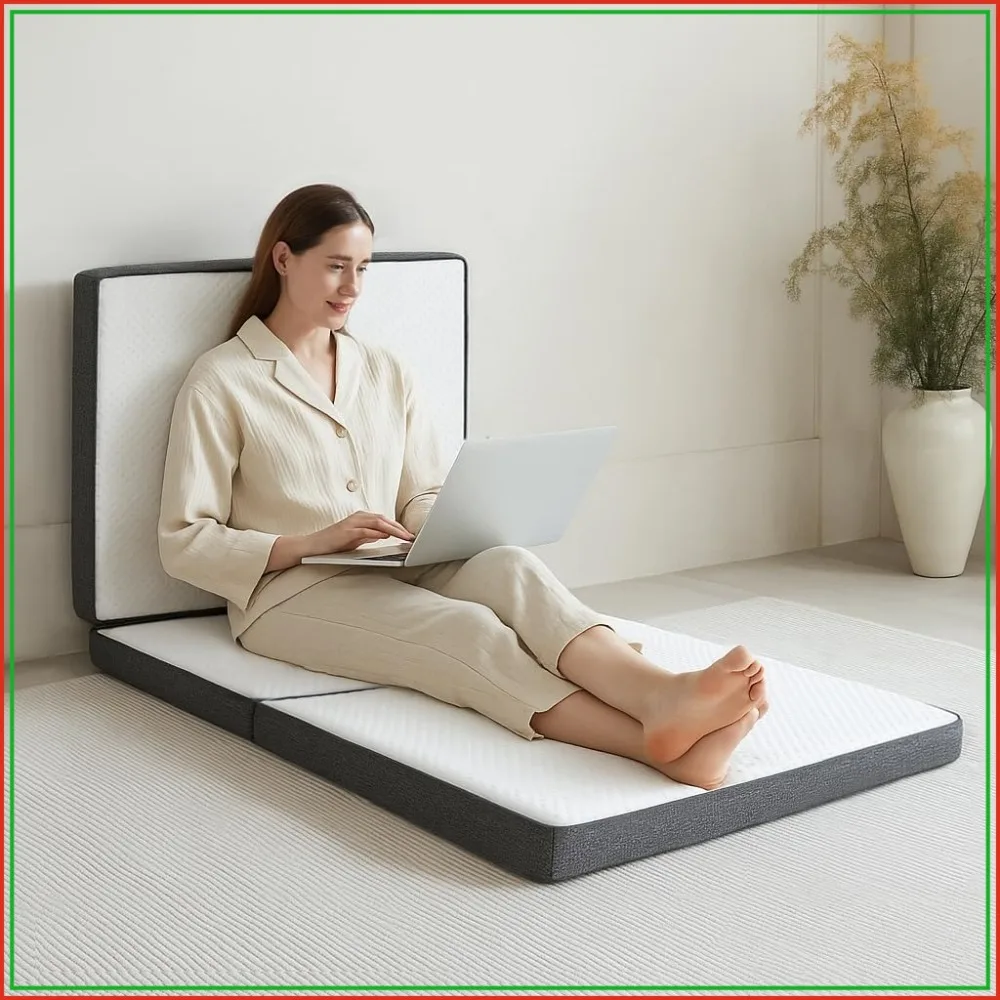 3 Inch Tri-Fold Memory Foam Mattress, Portable Guest Bed with Removable Washable Cover, Floor Sleeping Mat for Adults & Kids
3 Inch Tri-Fold Memory Foam Mattress, Portable Guest Bed with Removable Washable Cover, Floor Sleeping Mat for Adults & Kids