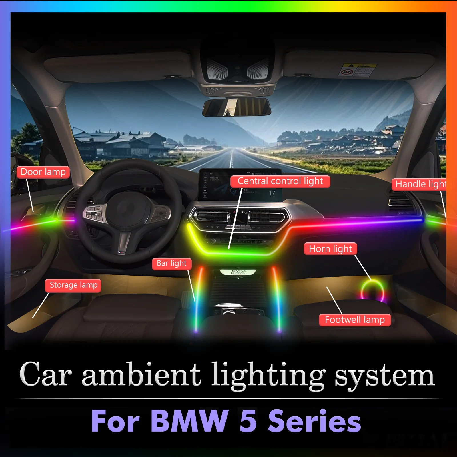 Для BMW 5 серии салон автомобиля окружающее освещение RGB 64-цветный светодиодный умный пульт дистанционного управления энергосберегающий эффективный набор ламп
Для BMW 5 серии салон автомобиля окружающее освещение RGB 64-цветный светодиодный умный пульт дистанционного управления энергосберегающий эффективный набор ламп