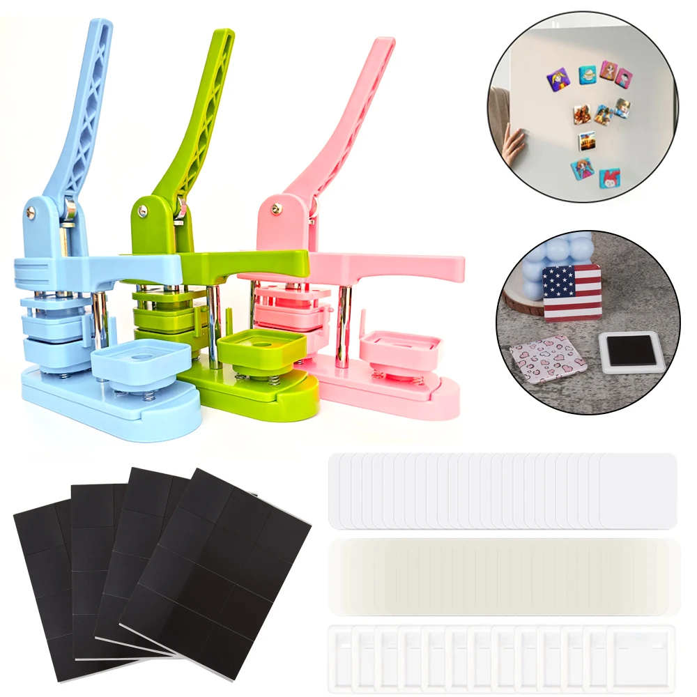 Машина для изготовления квадратных магнитов на холодильник 50x50 мм, 100 шт. материалов для значков и деталей
Машина для изготовления квадратных магнитов на холодильник 50x50 мм, 100 шт. материалов для значков и деталей