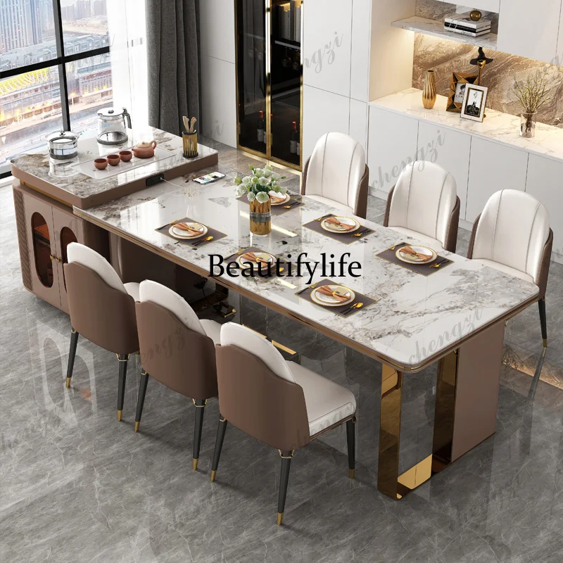 Designer Extendable Dining Table Restaurant Center High Quality Luxury Lslands Utility Storage
Designer Extendable Dining Table Restaurant Center High Quality Luxury Lslands Utility Storage