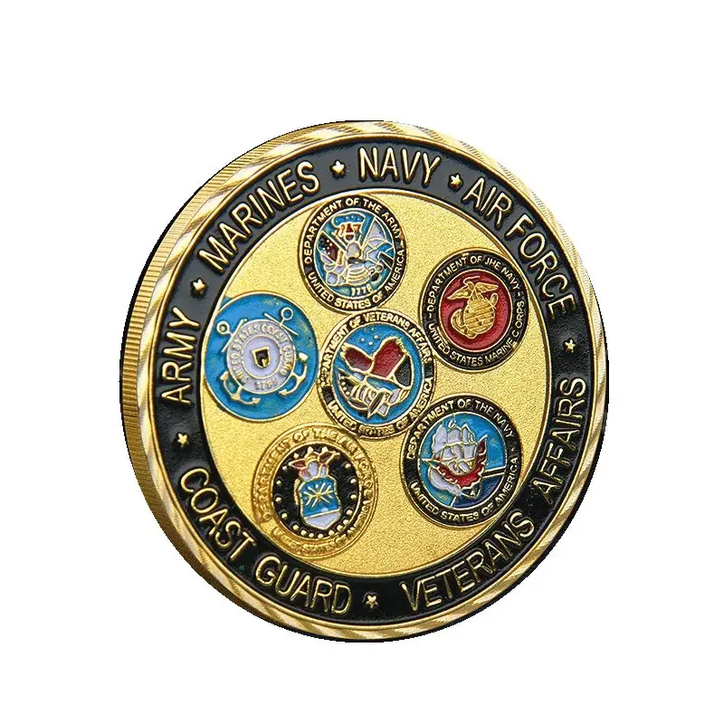 American Military Forces Challenge Coin Freedom Eagle Decoration Commemorative Coin Metal Navy Emblem
American Military Forces Challenge Coin Freedom Eagle Decoration Commemorative Coin Metal Navy Emblem