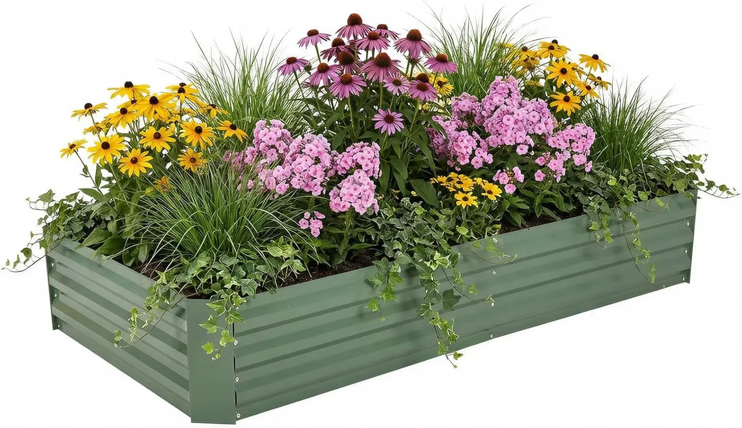 6 x 3 x 1 ft Outdoor Raised Garden Bed, Reinforced Galvanized Steel Planter Box for Vegetables, Fruits, Flowers, and Her
6 x 3 x 1 ft Outdoor Raised Garden Bed, Reinforced Galvanized Steel Planter Box for Vegetables, Fruits, Flowers, and Her
