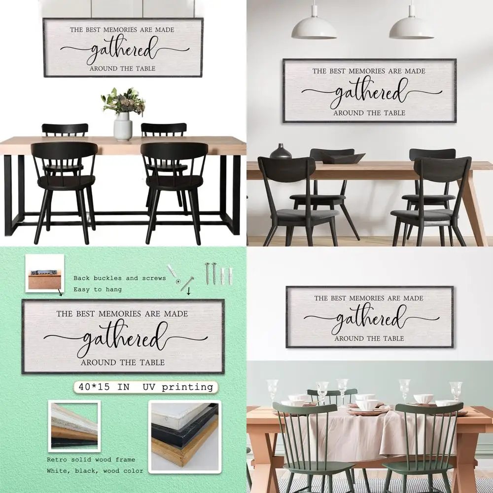 Настенное искусство в деревенском стиле: декор для столовой со сборками воспоминаний, вывеска на кухне в рамке 40x15 дюймов
Настенное искусство в деревенском стиле: декор для столовой со сборками воспоминаний, вывеска на кухне в рамке 40x15 дюймов