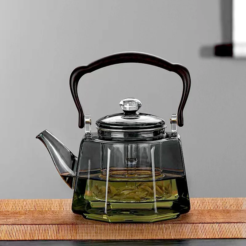1200ml Octahedral Steaming Boiling Dual-use Glass Teapots With Tea Strainer Infuser Lifting Beam Tea Pot Kungfu Tea Set Teaware
1200ml Octahedral Steaming Boiling Dual-use Glass Teapots With Tea Strainer Infuser Lifting Beam Tea Pot Kungfu Tea Set Teaware