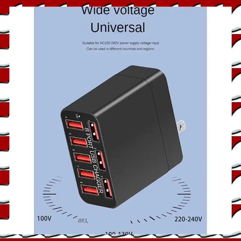 T35C 1 PCS 8 Port USB Porous Mobile Phone Charger Foldable Portable Travel Quick Charger EU Plug
T35C 1 PCS 8 Port USB Porous Mobile Phone Charger Foldable Portable Travel Quick Charger EU Plug