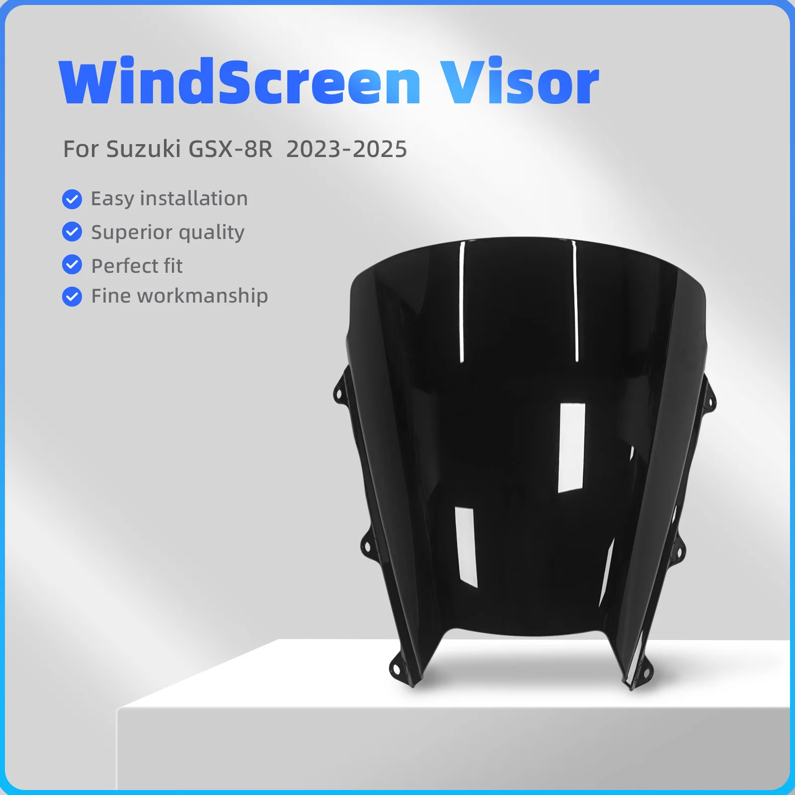 For SUZUKI GSX-8R GSX 8R GSX8R 2024 2025 New Motorcycle Windshield Windscreen Screen Protector Fairing Deflector Wind Deflector
For SUZUKI GSX-8R GSX 8R GSX8R 2024 2025 New Motorcycle Windshield Windscreen Screen Protector Fairing Deflector Wind Deflector