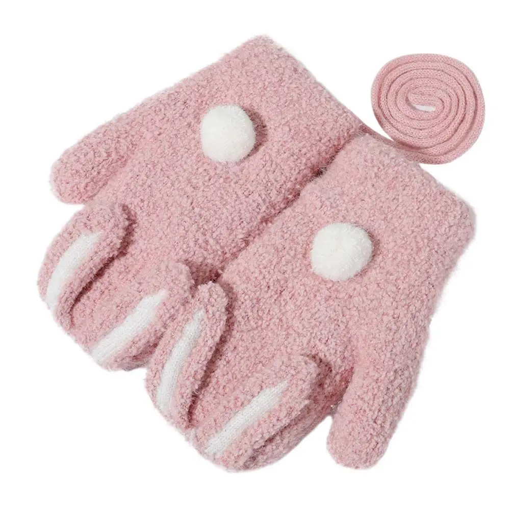 Outdoor Cartoon Thick Plush Rabbits Windproof Children Gloves Full Finger Mittens Kids Gloves Hanging Neck Gloves
Outdoor Cartoon Thick Plush Rabbits Windproof Children Gloves Full Finger Mittens Kids Gloves Hanging Neck Gloves