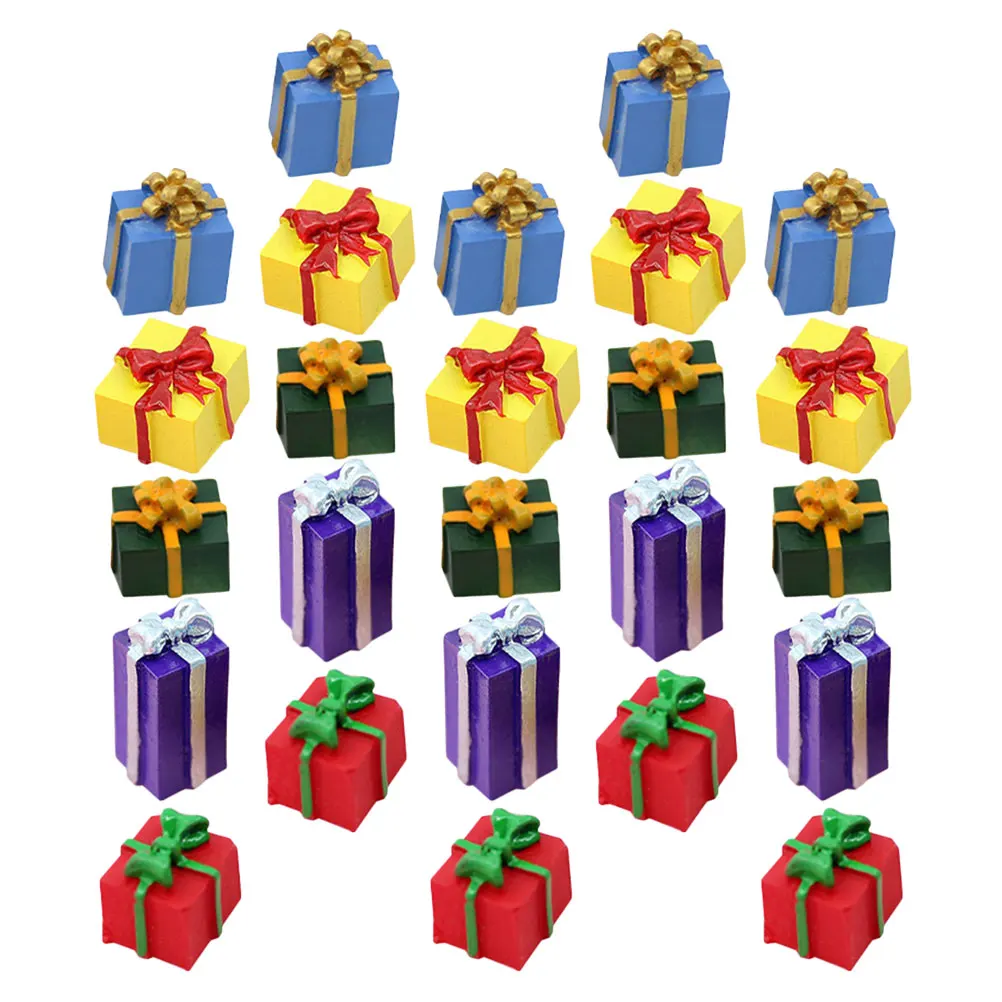 30 Pcs Statuette Christmas Gift Box Model Crafts Resin Handicraft Small Ornaments
30 Pcs Statuette Christmas Gift Box Model Crafts Resin Handicraft Small Ornaments