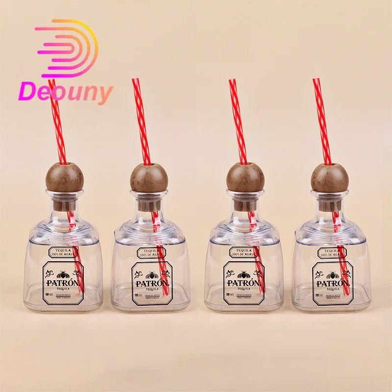 DEOUNY 375ml Mini Plastic Tequila Bottles Empty For Drinks, Reusable Cups With Straw Hole, Liquor Wine Glass sets
DEOUNY 375ml Mini Plastic Tequila Bottles Empty For Drinks, Reusable Cups With Straw Hole, Liquor Wine Glass sets