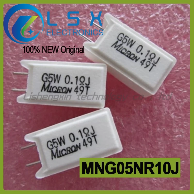 10pcs G5W 0.1 Ω J 5W 0.1R 5% MNG05NR10J Ceramic Non Inductive Cement Resistance New and Original
10pcs G5W 0.1 Ω J 5W 0.1R 5% MNG05NR10J Ceramic Non Inductive Cement Resistance New and Original