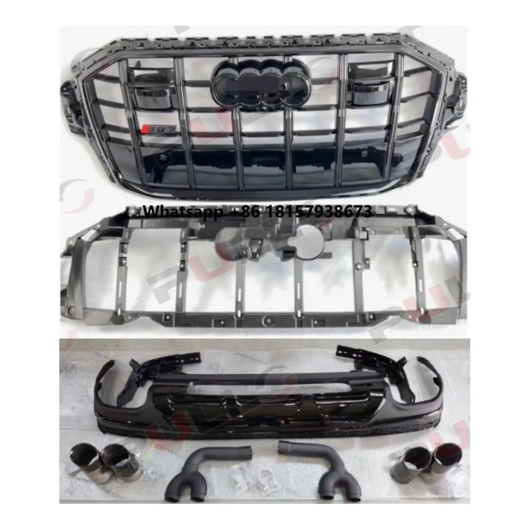 Car Body System Modified for Q7 2021 Year to SQ7 Model Include Grille Rear Diffuser and Tail Pipes
Car Body System Modified for Q7 2021 Year to SQ7 Model Include Grille Rear Diffuser and Tail Pipes