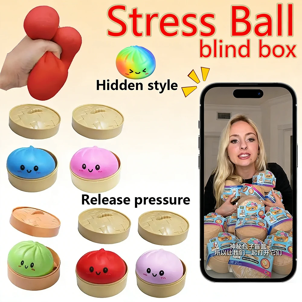Cute Color Steamed Stuffed Bun Pinch Music Blind Box Sticky Slow Rebound Adult Decompression Toys Fun Children's Gifts
Cute Color Steamed Stuffed Bun Pinch Music Blind Box Sticky Slow Rebound Adult Decompression Toys Fun Children's Gifts