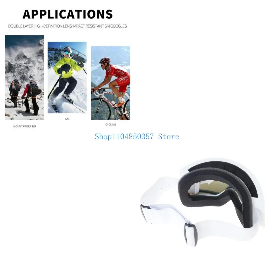 5ASD Unisex Ski Goggles, на открытом воздухе спортивные мотоциклевые очки, снежные очки для сноуборда, устойчивые к туманам, для 
5ASD Unisex Ski Goggles, на открытом воздухе спортивные мотоциклевые очки, снежные очки для сноуборда, устойчивые к туманам, для
