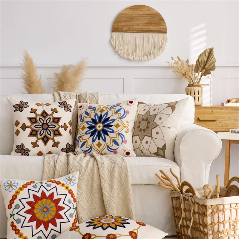 Boho Tassel Pillow Cover | Colorful Geometric Mandala Printed Cushion Covers for Sofa Bedroom Decor | 18x18 Inch
Boho Tassel Pillow Cover | Colorful Geometric Mandala Printed Cushion Covers for Sofa Bedroom Decor | 18x18 Inch