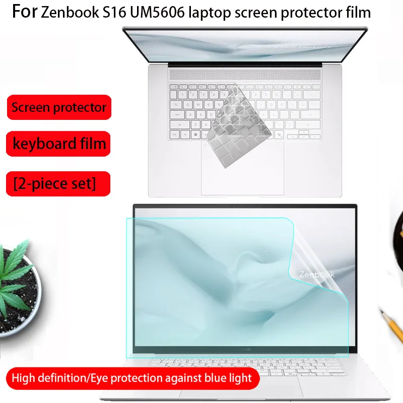 For ASUS Zenbook S16 UM5606W Screen Protector film 16 Inch 16:10 UM5606K Computer Keyboard Film Laptop Privacy Protective Film
For ASUS Zenbook S16 UM5606W Screen Protector film 16 Inch 16:10 UM5606K Computer Keyboard Film Laptop Privacy Protective Film