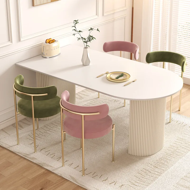Nordic Luxury Dining Table Modern Living Room Coffee Center Lounge Corner Dining Table Designer Reception Mesa Home Furniture
Nordic Luxury Dining Table Modern Living Room Coffee Center Lounge Corner Dining Table Designer Reception Mesa Home Furniture