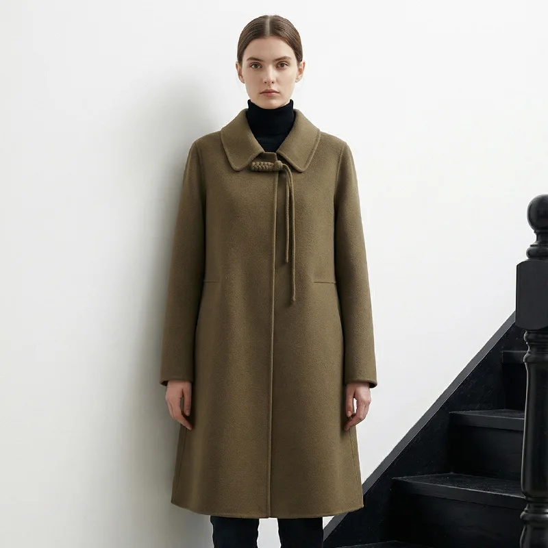 100% Wool Cashmere Coat Women's Medium Long Autumn Winter Wool Coat
100% Wool Cashmere Coat Women's Medium Long Autumn Winter Wool Coat