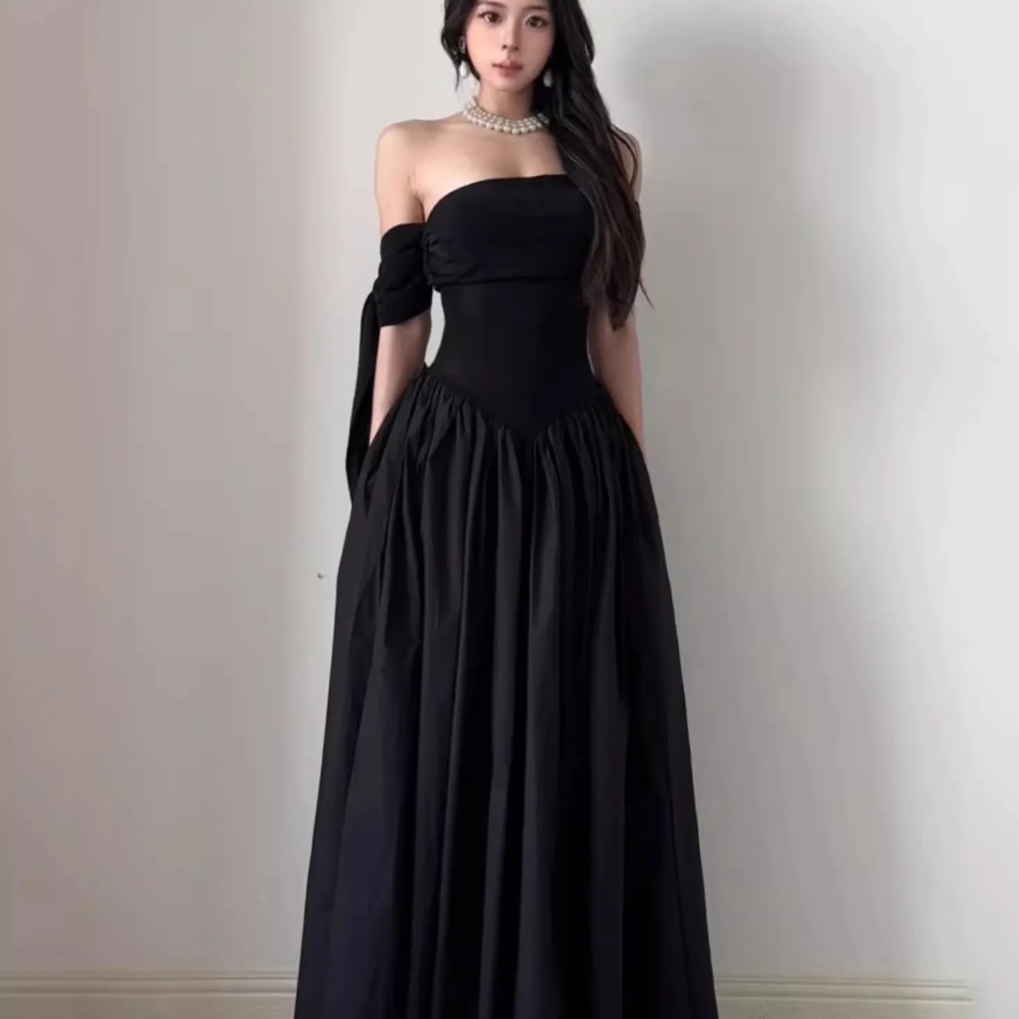 New Pure Desire Sle ort Sve One oulder Dr Women's High Waist Slimming A-Line Cotton Knitted Tube Top Summer Dr
New Pure Desire Sle ort Sve One oulder Dr Women's High Waist Slimming A-Line Cotton Knitted Tube Top Summer Dr