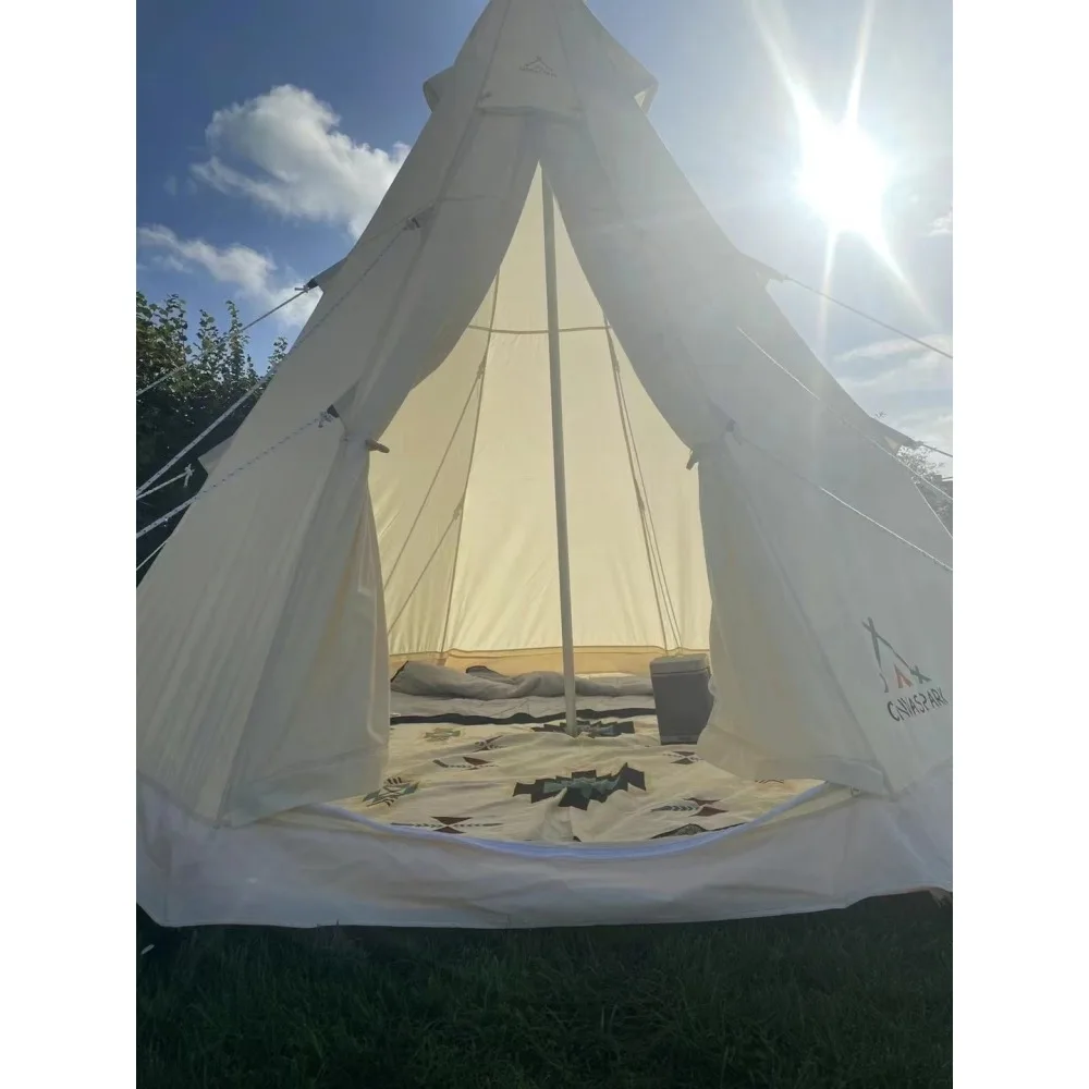 Tent 4 Season 9.85ft Glamping Tent, Hot Tent, Hiking,Canvas Tent with Aluminum Pole. Support Camouflage Fabric Customization
Tent 4 Season 9.85ft Glamping Tent, Hot Tent, Hiking,Canvas Tent with Aluminum Pole. Support Camouflage Fabric Customization