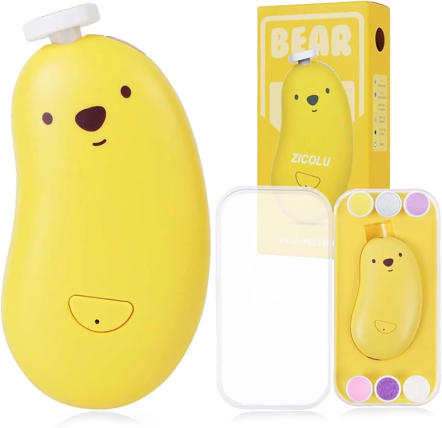 Baby Nail Clipper Electric Trimmer with 6 Grinding Heads LED Lights Newborn Toddlers Nail and Toe Safe Nail Clipper Manicure Set
Baby Nail Clipper Electric Trimmer with 6 Grinding Heads LED Lights Newborn Toddlers Nail and Toe Safe Nail Clipper Manicure Set