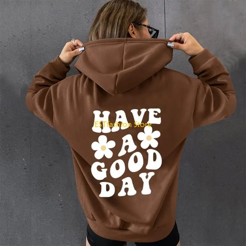 Y5GC Womens Casual Letter Graphic Print Back Drawstring Long Sleeve Hoodie Sweatshirt Winter Fleece Pullover Tops with Pocket
Y5GC Womens Casual Letter Graphic Print Back Drawstring Long Sleeve Hoodie Sweatshirt Winter Fleece Pullover Tops with Pocket