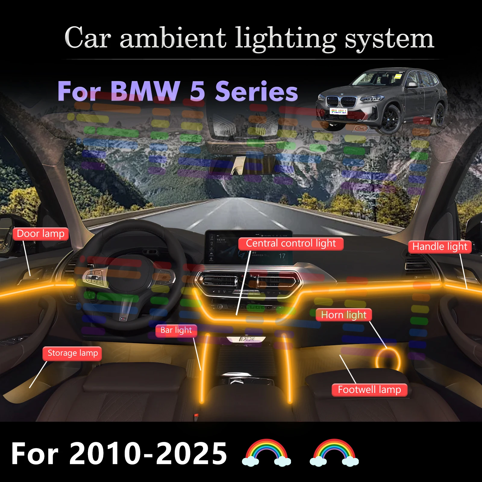 Car LED Interior Ambient Lights for BMW 5 Series: Durable and Long-Lasting LED Solutions
Car LED Interior Ambient Lights for BMW 5 Series: Durable and Long-Lasting LED Solutions