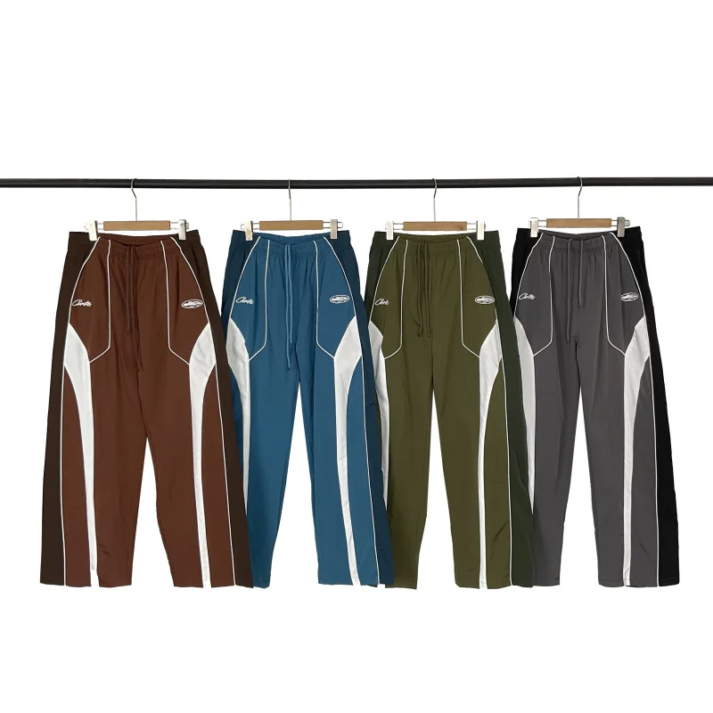 Американский бренд High Street Faion с вышитым логотипом, цветная блузка в стиле ретро, повседневные вязаные прямые брюки, мужские повседневные брюки
Американский бренд High Street Faion с вышитым логотипом, цветная блузка в стиле ретро, повседневные вязаные прямые брюки, мужские повседневные брюки